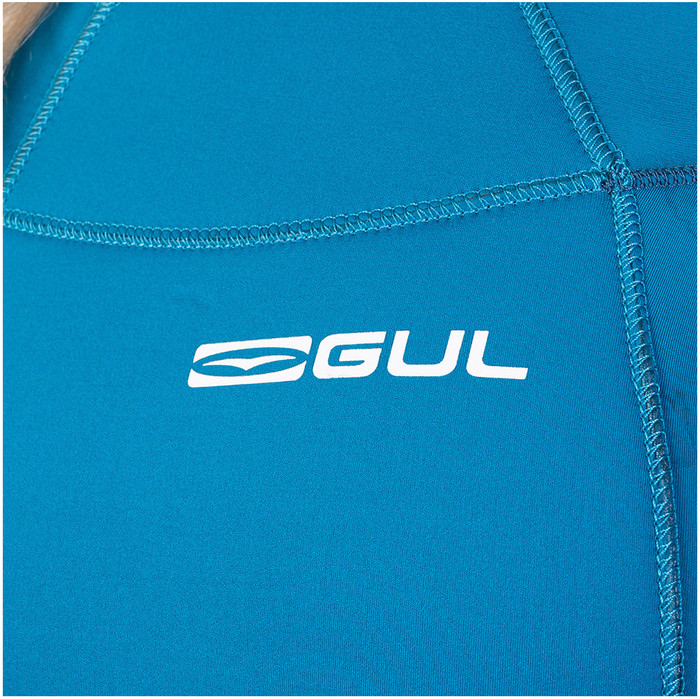 2024 Gul Womens Response 3/2mm GBS Back Zip Wetsuit RE1232-C1 - Teal / Marbel